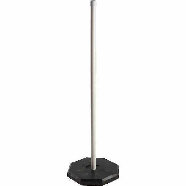 Rubber Post Hardware Specialty | Brady Movable Sign Post & Rubber Base, 30 lb, 5' H ...