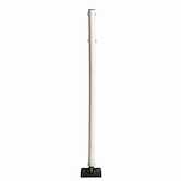 Brady Heavy Duty Flexible Sign Post, 5' H x 8" W x 8" D, Polypropylene, White