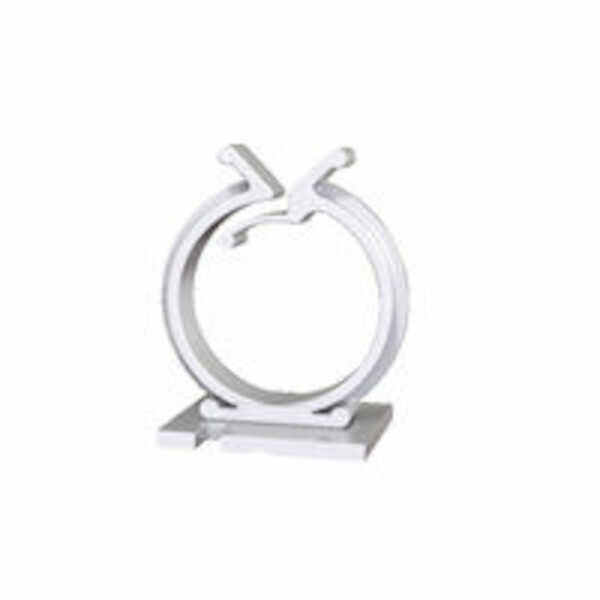 Hardware Specialty Essentra Screw Mount Cable Clip, .95" L, .625" Bundle Capacity, Nylon