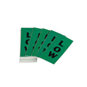 Brady Ammonia (IIAR) Pipe Marker Label Kit Replenishment Labels, Polyester - LOW, 2.25"