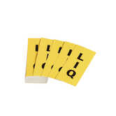 Brady Ammonia (IIAR) Pipe Marker Label Kit Replenishment Labels, Polyester - LIQ Liquid, Yellow, 2.25"