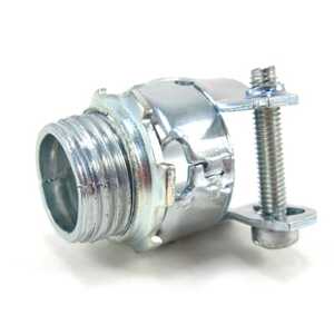 ABB Straight Squeeze Connector, Trade Size 1", Knockout Size 1", Cable Range 1.250" - 1.375", Malleable Iron