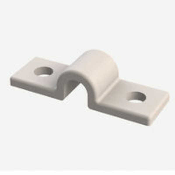Hardware Specialty Micro Plastics Screw Mount Cable Clip, 1.5" L, .25" Bundle Capacity, Nylon
