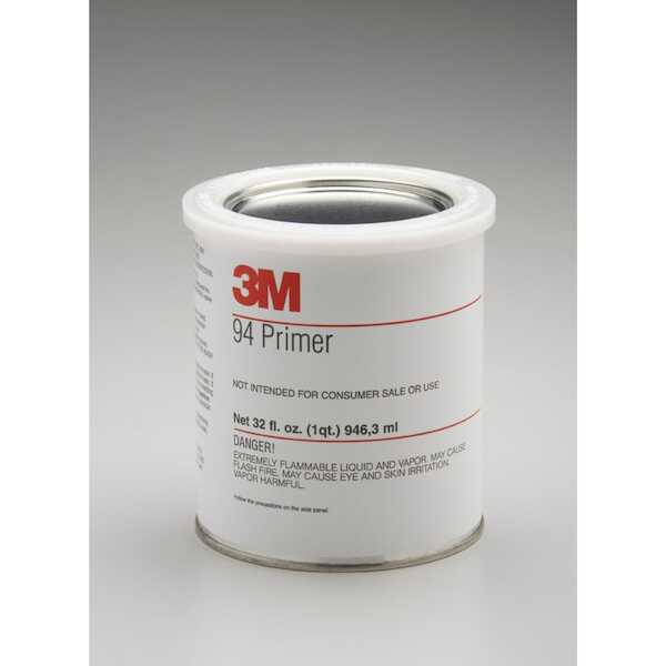 3M Tape Primer 94, Light Yellow, 1 Quart Can, 12/Case