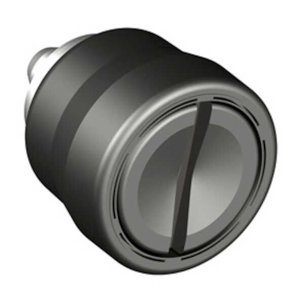 Hardware Specialty Southco Captive Screw, M3.5 x 0.6, Pressin, Slotted, Smooth Black Knob