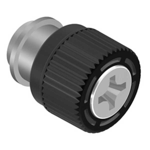 Hardware Specialty Southco Captive Screw, M3 x 0.5, Surface Mount, Phillips, Knurled Black Knob