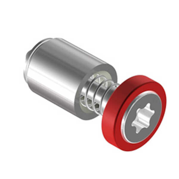 Hardware Specialty Southco Captive Screw, 440 Thread, Pressin, Torx®, Smooth Red Knob