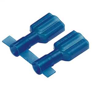 Jandorf 60880 Piggy Back Disconnect Terminal - 16-14 AWG Insulated Blue Connector