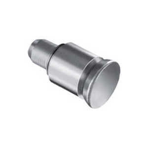 Southco Spring Loaded Plunger, Flare-in, Miniature Size, with Hold-Open Feature, Steel, Bright Knob
