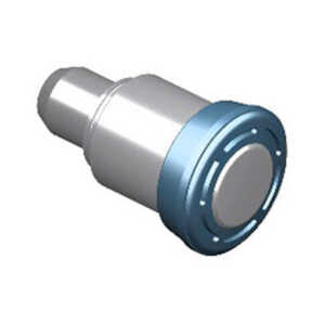 Southco Spring Loaded Plunger, Press-in, Small Size, with Hold-Open Feature, Steel, Blue Knob