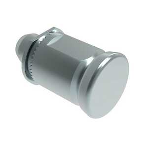 Southco Spring Loaded Plunger, Thread-in, Small Size, without Hold-Open Feature, Steel, Bright Knob