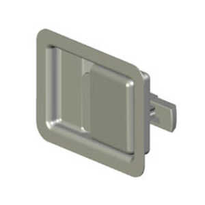 Southco Push-to-Close Latch, Large, Non-Locking, Weld Mount, Steel, Pre-Plated