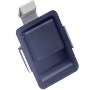 Southco Push-to-Close Latch, Small, 6-6.7mm (.23-.27") Grip, Stainless Steel, Black Finish