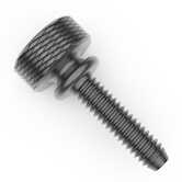 RAF 1/4"-20 Aluminum Washer Face Thumb Screw, 1/2"L