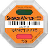 SpotSee ShockWatch RFID Indicator, 75 G Range, Orange
