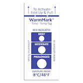 SpotSee ShockWatch WarmMark Temperature Indicator, 8°C / 46°F
