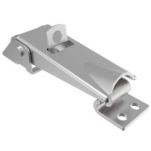 Southco Under-Center Draw Latch, Large, Steel, Zinc Plate, Bright Chromate