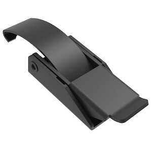 Southco Over-Center Draw Latch, Medium, Handle Tab Up, No Keeper, Steel, Powder Coat