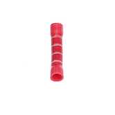 Sta-Kon Expanded Vinyl-Insulated Butt Splice, 1.13" L, .25" W, Wire Range 22-18 AWG, Red, Copper, Tin Plate, 100 PK