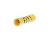 Sta-Kon Expanded Vinyl-Insulated Butt Splice, 1.31" L, .31" W, Wire Range 12-10 AWG, Yellow, Copper, Tin Plate, 50 Pack