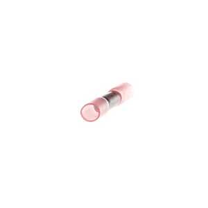 Sta-Kon Heat Shrinkable Butt Splice, 1.50" L, .25" W, Wire Range 22-18 AWG, Red, Copper, Tin Plate, 50 Pack