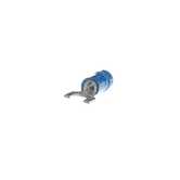 Sta-Kon Expanded Vinyl-Insulated Fork Terminal, Length .97", Width .31", Maximum Insulation .200", Bolt Hole 8, Wire Range 18-14 AWG, Blue, Copper, Tin Plated, 100 Pack