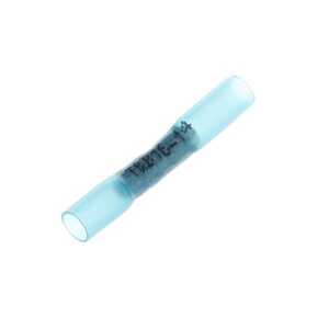 Sta-Kon Heat Shrinkable Butt Splice, 1.50" L, .26" W, Wire Range 16-14 AWG, Blue, Copper, Tin Plate, 500 Pack