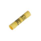 Sta-Kon Expanded Vinyl Insulated Butt Splice, 1.31" L, .31" W, Wire Range 12-10 AWG, Yellow, Copper, Tin Plate, 500 Pack