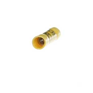 Sta-Kon Expanded Vinyl Insulated Butt Splice, 1.31" L, .31" W, Wire Range 12-10 AWG, Yellow, Copper, Tin Plate, 500 Pack