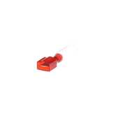 Sta-Kon Heat-Shrinkable Fully Insulated Male Tab, Length 1.80", Maximum Insulation .170", Tab Size .250" x .032", Wire Range 22-18 AWG, Red, Copper, Tin Plate, 25 Pack