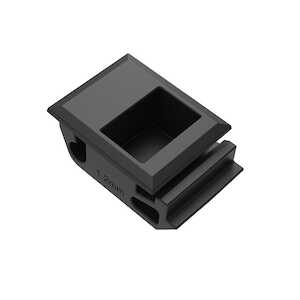 Southco Push-to-Close Slide Latch, Snap-in, Miniature, 1.2mm (.05") Panel Thickness, ABS, Black