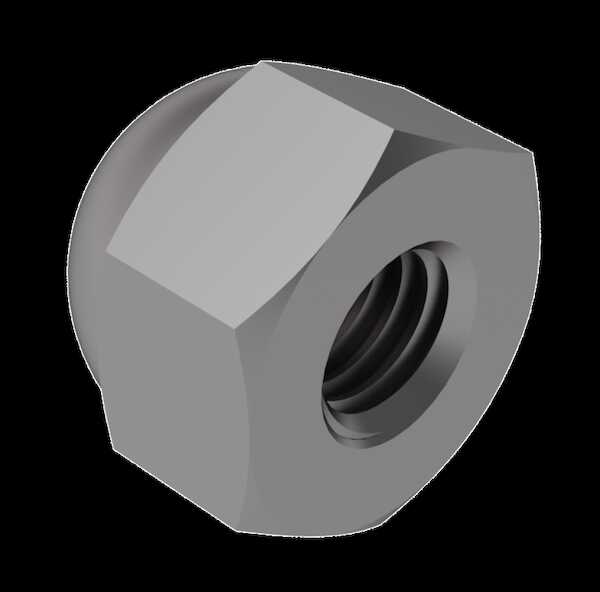 Hardware Specialty 440 Extra Low Crown Acorn Capnut, 1/4" W X 1/4" H