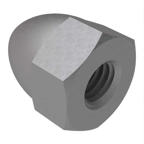 Hardware Specialty 1/4" 20 High Crown Acorn Capnut, 7/16" W X 19/32