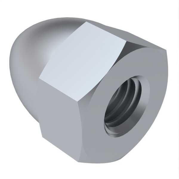 Hardware Specialty 1/4" 20 High Crown Acorn Capnut, 7/16" W X 19/32