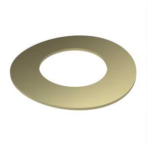 Seastrom Crescent Spring Washer, .168" ID, .280" OD, .010" Thickness, Spring Steel, Zinc Clear Trivalent