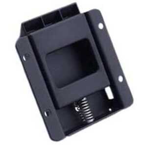 Southco Sliding Flush Latch, Steel, Powder Coat, Black