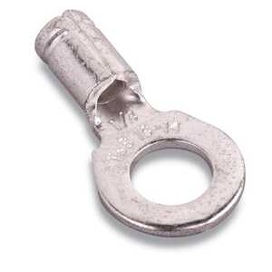 Sta-Kon Non-Insulated Heavy Duty Ring Terminal, Length 1.32", Width .76", Bolt Hole 1/2", Wire Range 16-14 AWG Heavy Duty, Copper, Tin Plate, 50 Pack