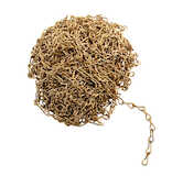 Brady Jack Chain, 50 ft L, Brass