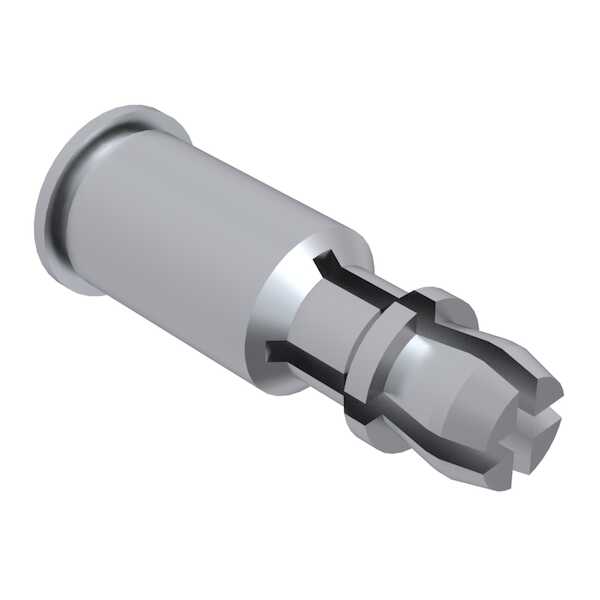 Hardware Specialty Captive Fastener SelfClinching Spring Top Standoff, .156" x 0.312" L, Aluminum