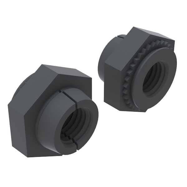 Hardware Specialty Captive Fastener SelfLocking Nut, M3 x 0.5 x 1