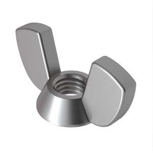 M10X1.5 Forged Wing Nut Type A. 16.5 mm W X 17.7 mm H, Stainless Steel. Specification - DIN315