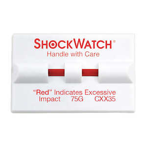 SpotSee ShockWatch Double Tube Clip CXX35, 75 G Range, White