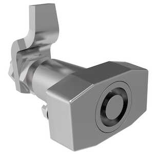 Southco Vise Action Compression Latch, Large Size, Southco Tubular Key, Zinc Alloy, Chrome Plated, Bright