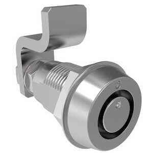 Southco Vise Action Compression Latch, Small Size, Southco Tubular Key, Zinc Alloy, Chrome Plated, Bright
