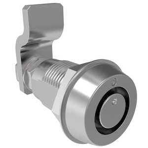 Southco Vise Action Compression Latch, Small Size, Southco Tubular Key, Zinc Alloy, Chrome Plated, Bright