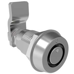 Southco Vise Action Compression Latch, Small Size, Southco Tubular Key, Zinc Alloy, Chrome Plated, Bright