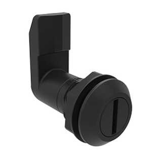 Southco Quarter-Turn Cam Latch, Slotted Recess, 30mm (1.18") Grip, Sealed, Nylon, Black