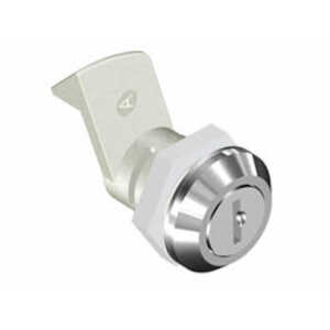 Southco Quarter-Turn Cam Latch, Key Locking, 23mm (.91") Grip, Not Sealed, Zinc Alloy, Chrome Plated, Bright