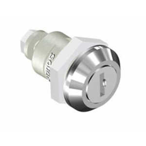 Southco Quarter-Turn Cam Latch, Key Locking, without Cam, Not Sealed, Zinc Alloy, Chrome Plated, Bright