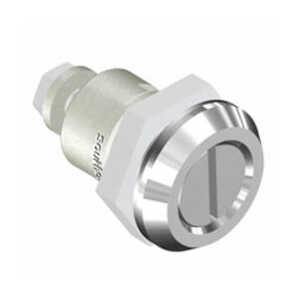 Southco Quarter-Turn Cam Latch, Slotted Recess, 23mm (.91"), Sealed, Zinc Alloy, Chrome Plated, Bright